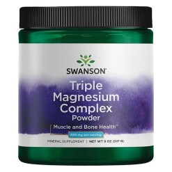 Swanson Triple Magnesium Complex Powder, 400mg - 227 grams