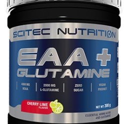 SciTec EAA + Glutamine, Cherry Lime - 300 grams