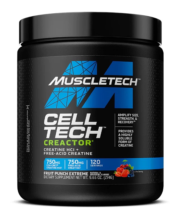 MuscleTech Cell Tech Creactor, Fruit Punch Extreme - 274 grams