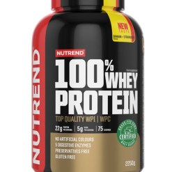 Nutrend 100% Whey Protein, Banana + Strawberry - 2250 grams