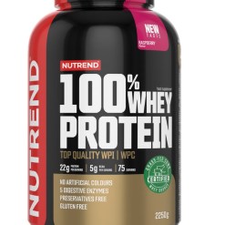 Nutrend 100% Whey Protein, Raspberry - 2250 grams