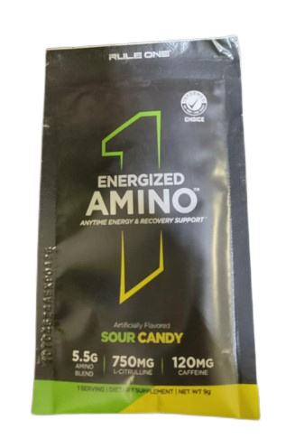 Rule One Energized Amino, Sour Candy - 9 grams (1 serving)