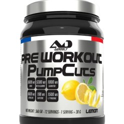 Addict Sport Nutrition Pre Workout Pump Cuts, Lemon - 360 grams