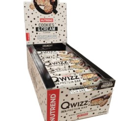 Nutrend Qwizz 35% Protein Bar, Cookies & Cream - 24 x 60g