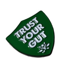 Swanson Trust Your Gut Pin, Green
