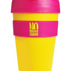 OstroVit No More Coffee Mug, Yellow-Pink - 340 ml.