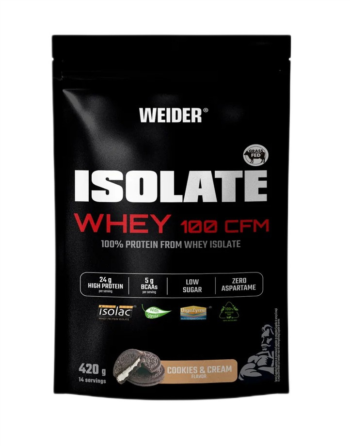 Weider Isolate Whey 100 CFM, Cookies & Cream - 420 grams