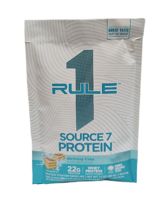 Rule One Source7 Protein, Birthday Cake - 40 grams (1 serving)