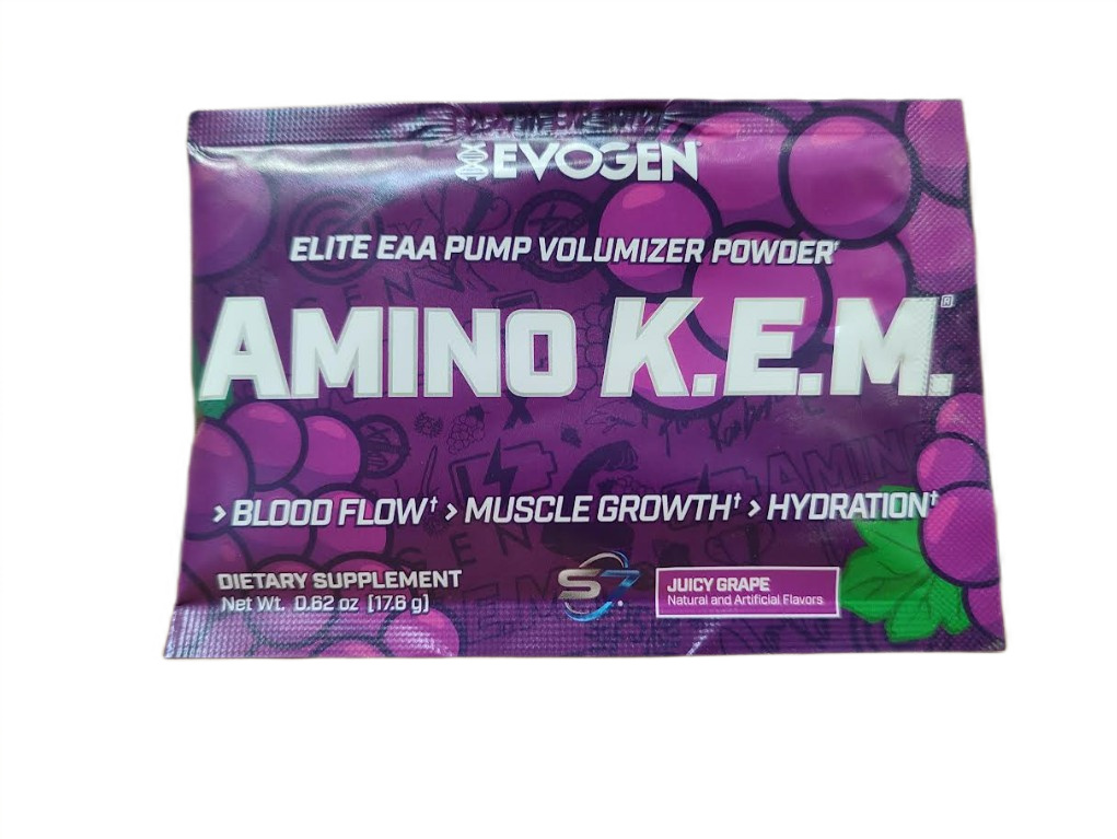 Evogen Amino K.E.M. EAA, Juicy Grape - 17.6 grams (1 serving)