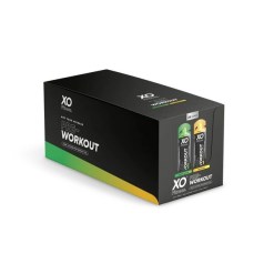 XO Fitness Pre-Workout Gel, Green Apple & Tropical - 24 x 48g