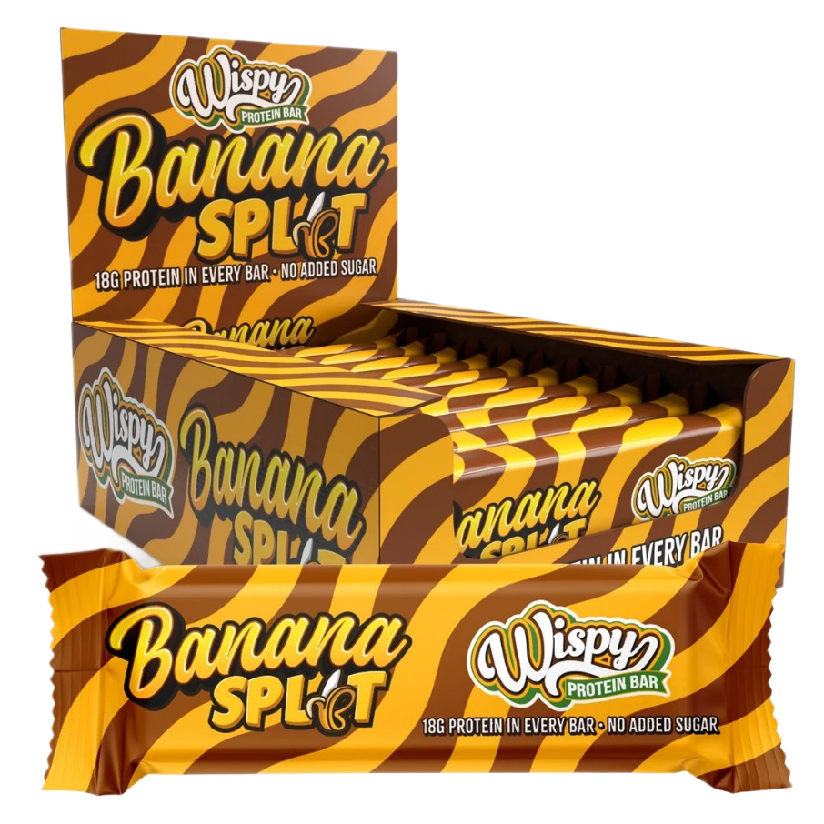 Wispy Protein Bar, Banana Split - 10 x 55g