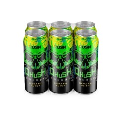 USN Qhush Energy Drink, Havana Juicy - 6 x 500 ml.