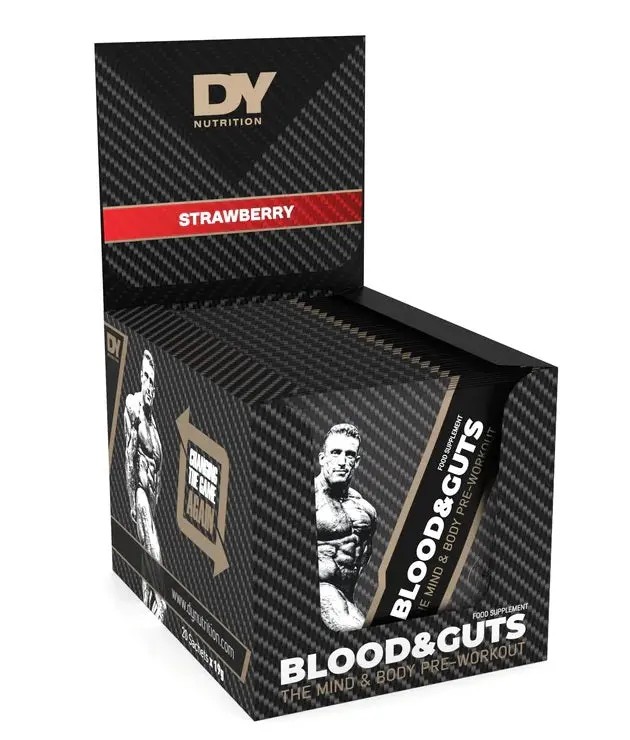 Dorian Yates Blood and Guts Sachets, Strawberry (EAN 5060763899582) - 20 x 19g