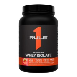 Rule One Whey Isolate, Strawberry Banana - 682 grams