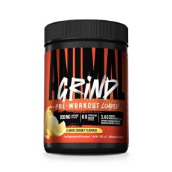 Universal Nutrition Animal Grind Pre-Workout Loaded, Lemon Sorbet - 476.5 grams