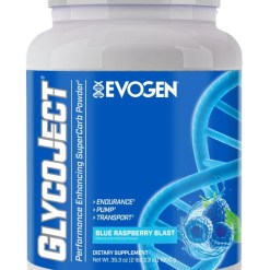 Evogen GlycoJect, Blue Raspberry Blast - 1000 grams
